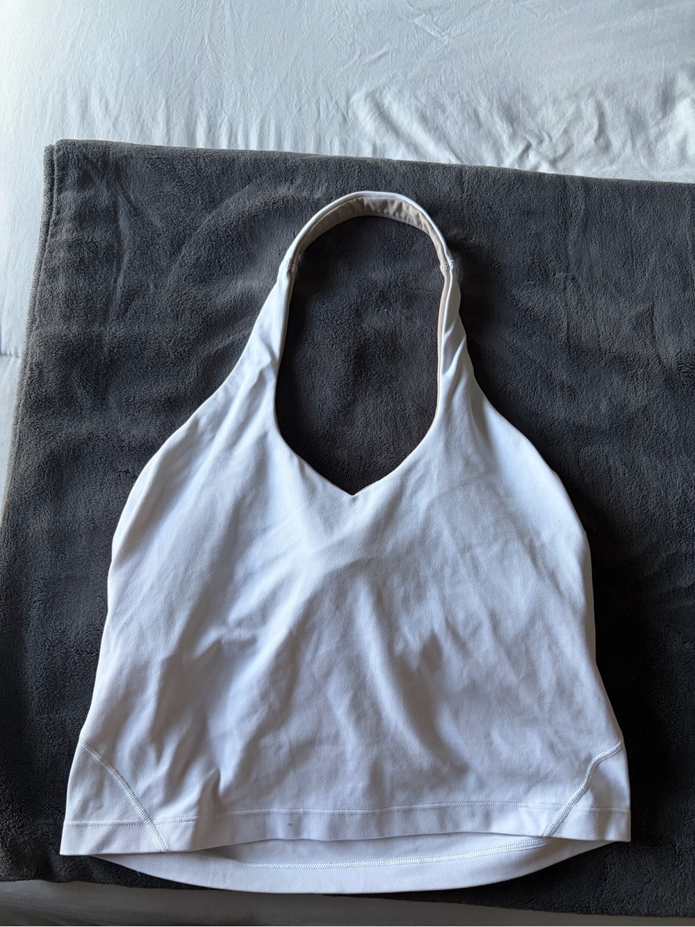 lululemon athletica White Halter Tank Top - Picture 1 of 2